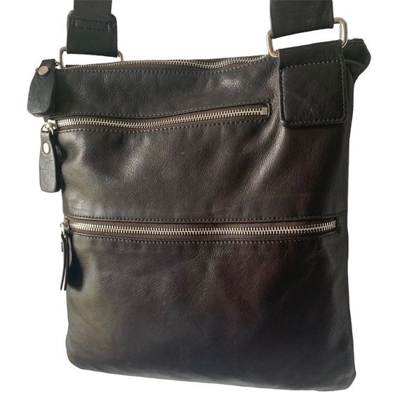 Margot Dark Brown Leather Crossbody Bag - Picture 2 of 11